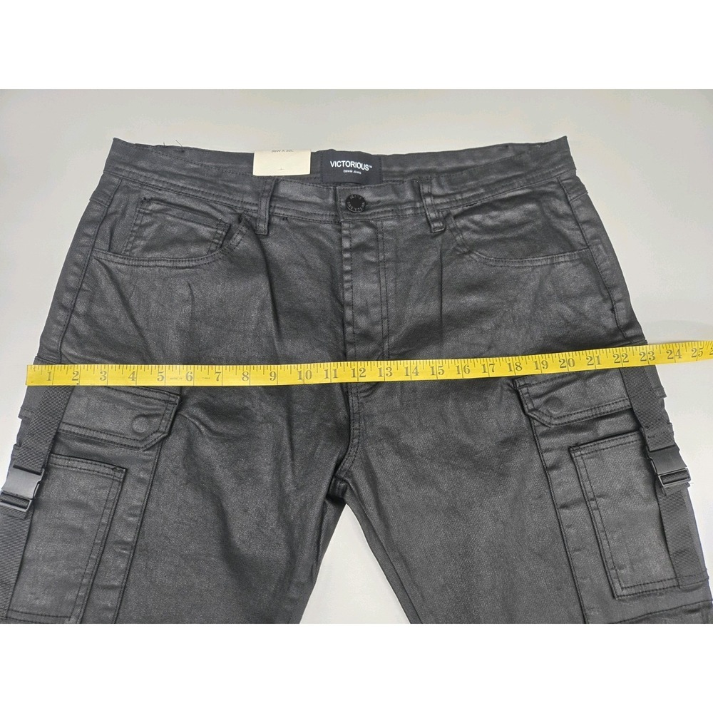 Victorious Jeans Premium Men's Black Denim NWT 36x32 DL1401 - Picture 11 of 15